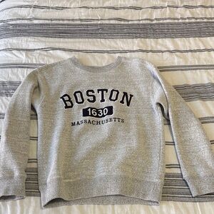 Gray Boston Crewneck Sweater